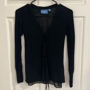Thin black cardigan